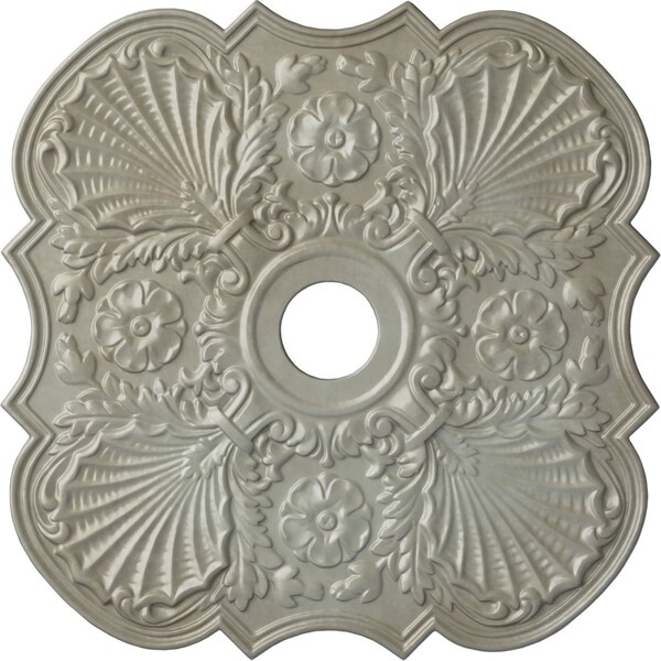 Ekena Millwork Flower Ceiling Medallion (Fits Canopies up to 6 1/4"), 29"OD x 3 5/8"ID x 1 3/8"P, Flash Gold CM29FWFLS - main